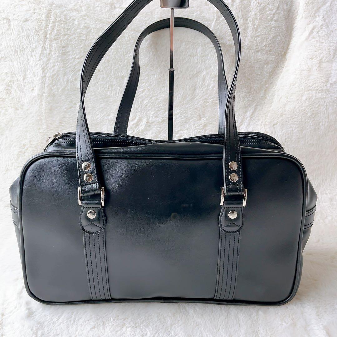 希少】イーストボーイ スクールバッグ ブラック 自由の女神 ピンク刺繍