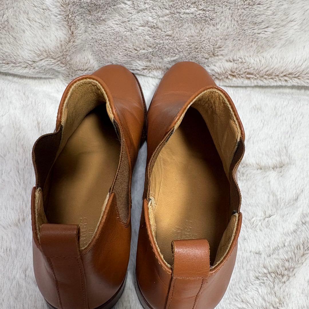 L*i様 エルメス サイドゴアブーツ チェルシーブーツ 22cm キャメル