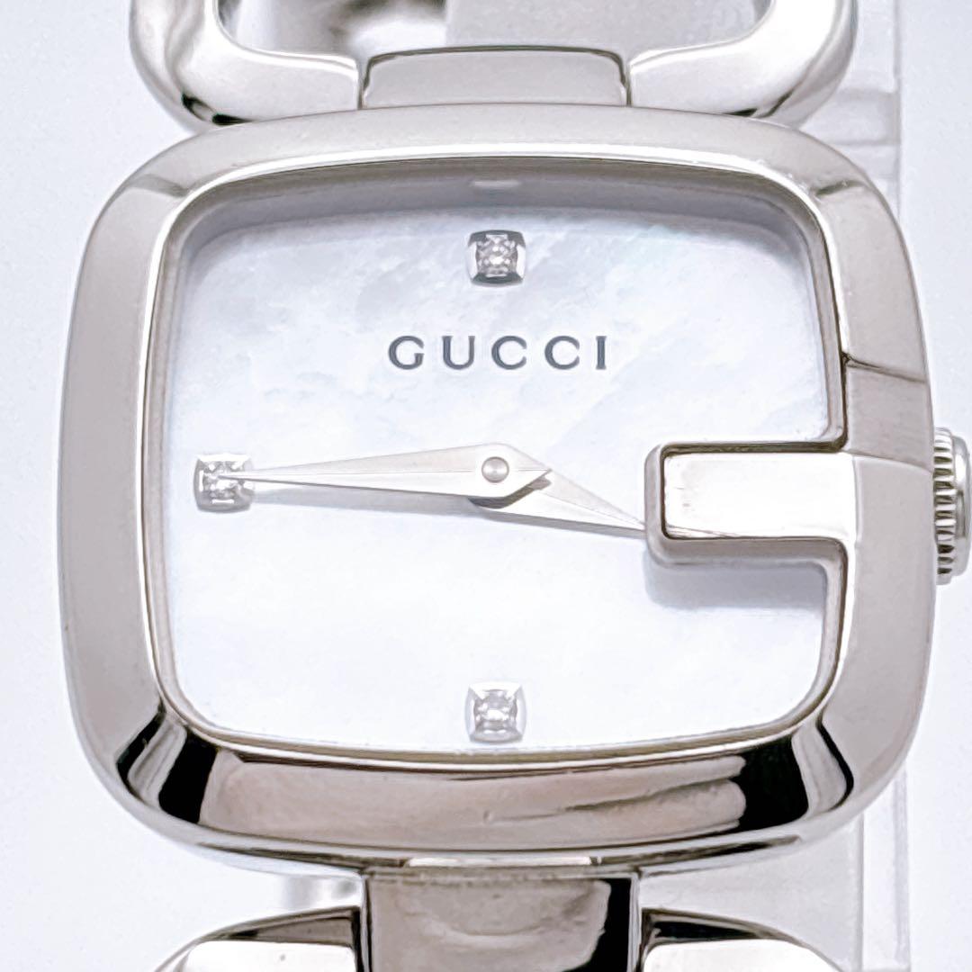 美品・電池新品】GUCCI 125.5 Gコレクション シェル 3Pダイヤ - メルカリ