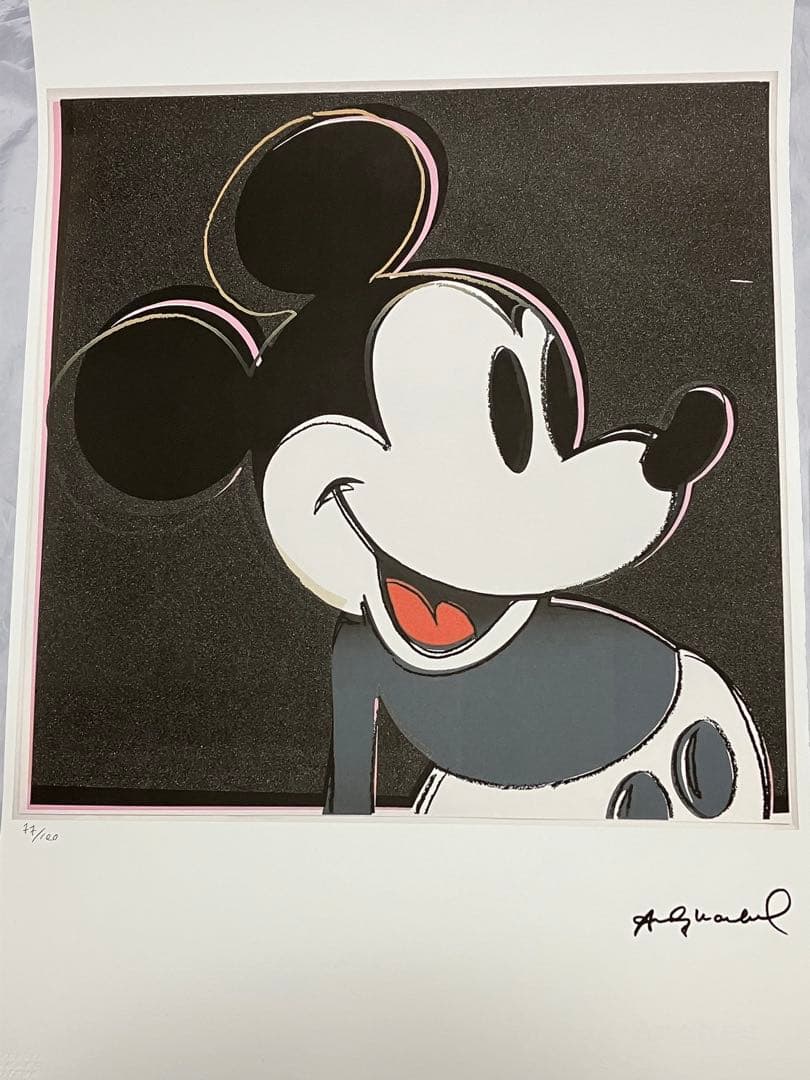 ゴ*ん様 【模写】限定100枚 アート品 アンディ・ウォーホル ミッキーマウス【 Amazon.co.jp: アートショップ フォームス アンディ ウォーホル