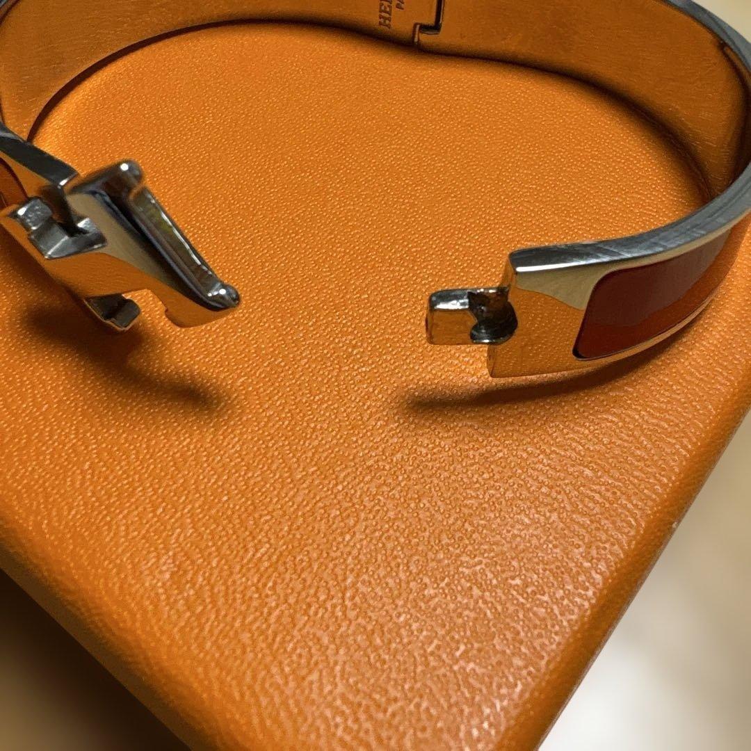 エルメス　エナメルブレスレット 《クリックH》