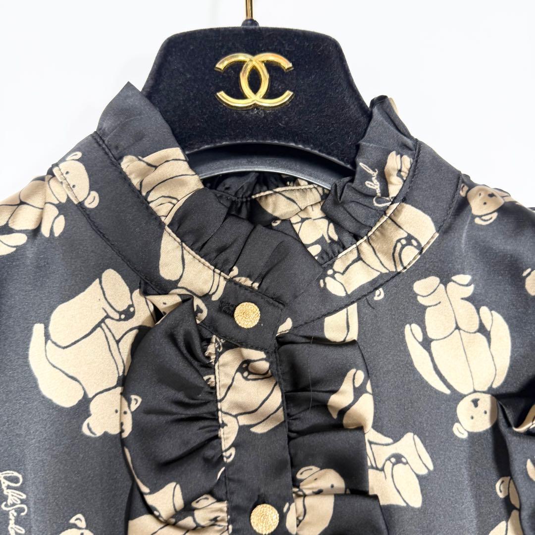 美品✨】ダブルスタンダードクロージング テディベア柄ロング