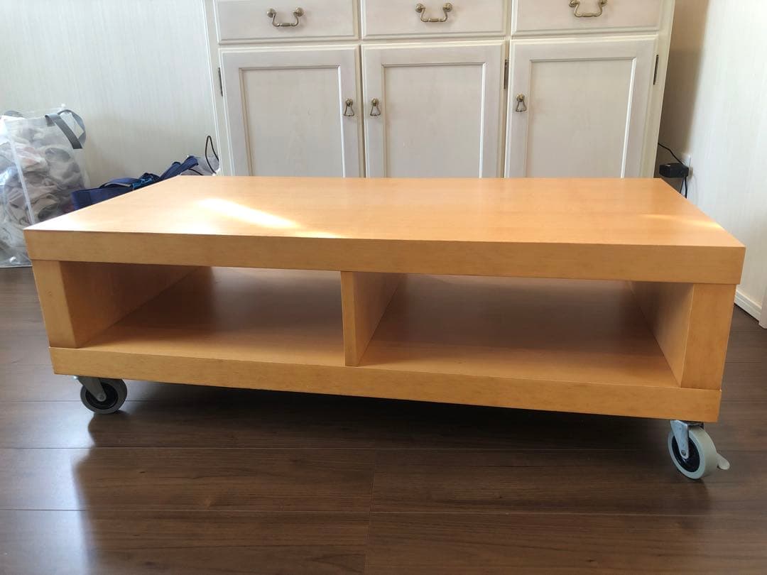 無印良品 ブナ材 収納棚 テレビボード ローボード キャスター付 - メルカリ