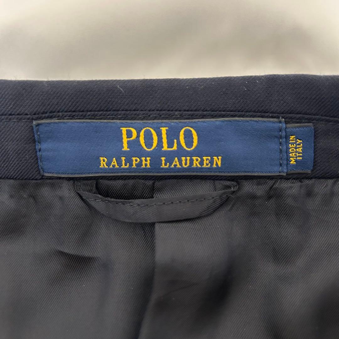 極美品】現行タグ ポロラルフローレン イタリア製 紺ブレ 2ボタン