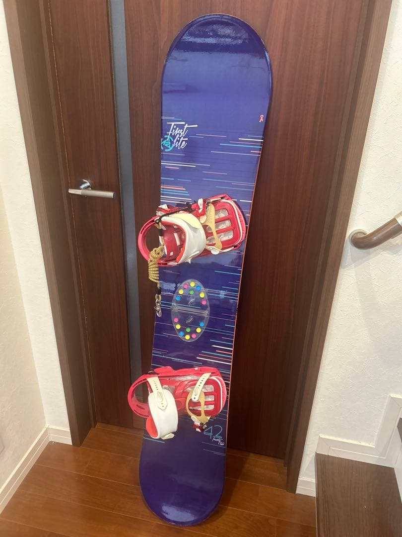 K2 First Lite スノーボードビンディングセット パープル 142cm K2 スノーボード 板 - ビンディング 2点セット ケーツー K2 FIRST LITE