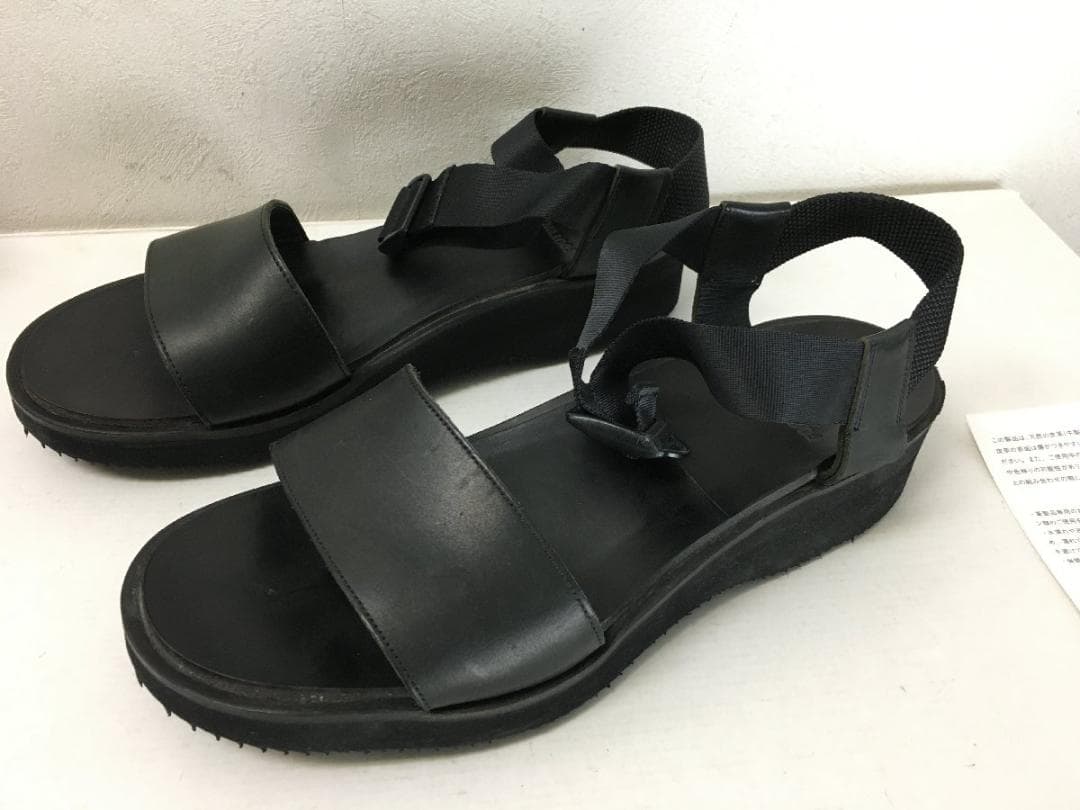 フットワークス 27.5 箱付き GUIDIレザー使用 上質 レザー サンダル フットワークス 27.5 箱付き GUIDIレザー使用 上質 レザー サンダル