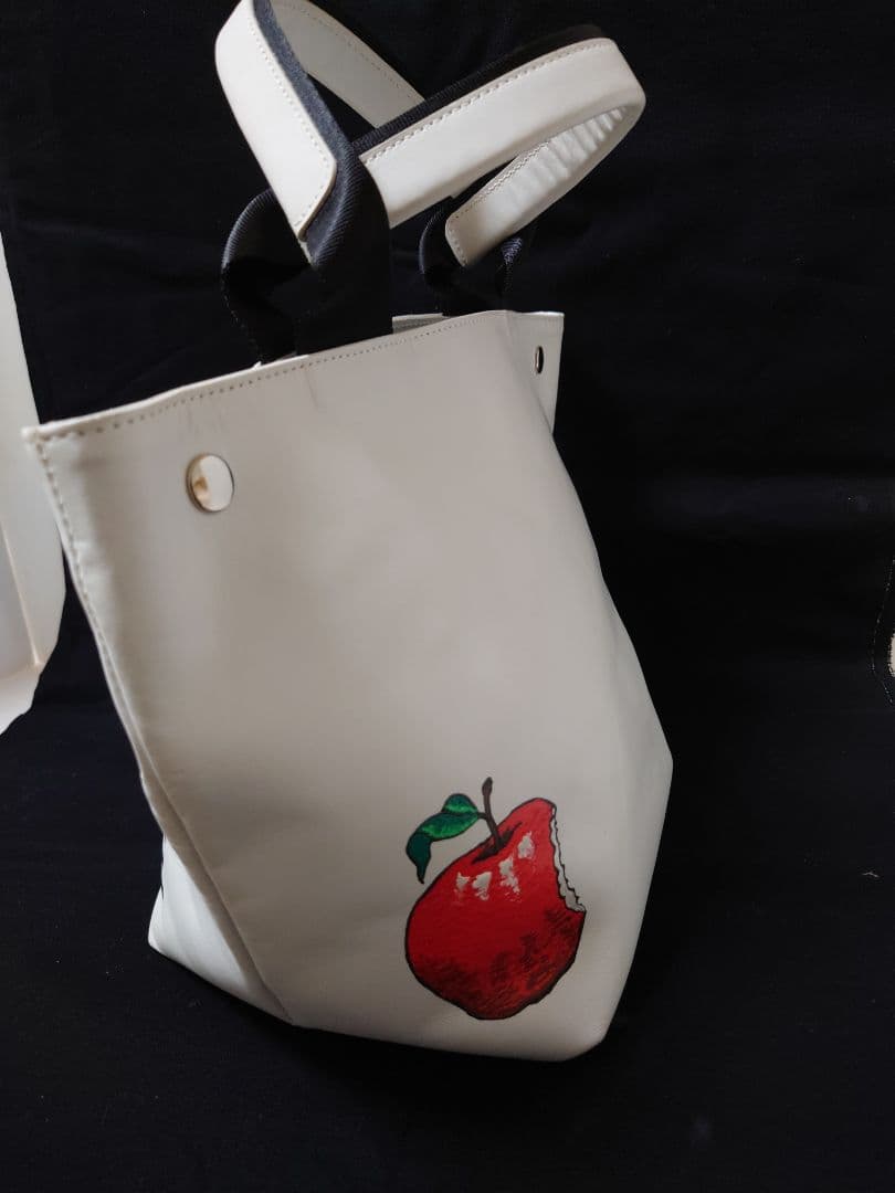 美品]ONEMADEワンメイドトートバッグ 本革製ホワイト - バッグ