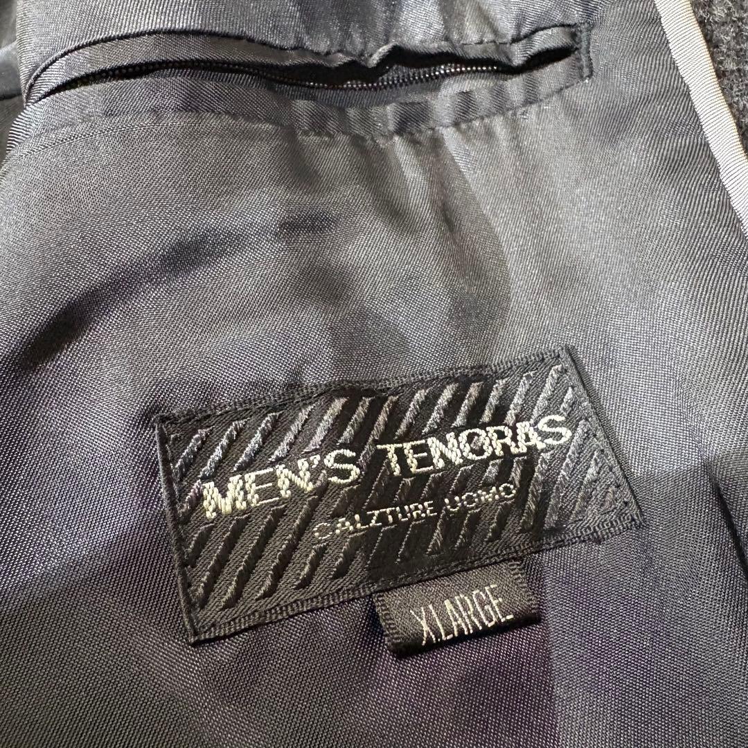 《美品》MEN’S TENORAS アンゴラ ベルト付 ロングコート XL