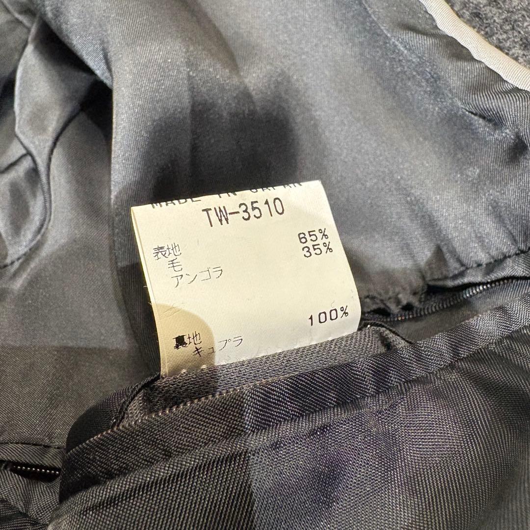 《美品》MEN’S TENORAS アンゴラ ベルト付 ロングコート XL