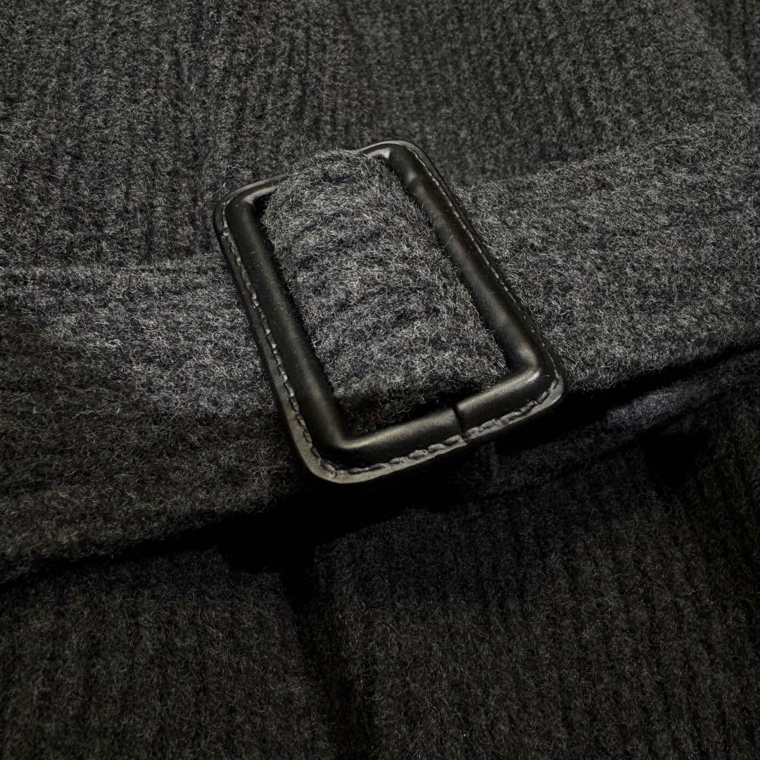 《美品》MEN’S TENORAS アンゴラ ベルト付 ロングコート XL