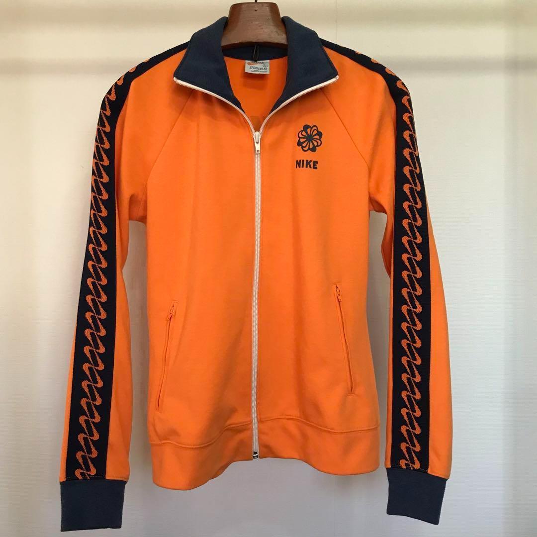 NIKE☆風車ロゴ☆ジャージ☆1970年代☆復刻版☆オレンジ☆風車☆ナイキ