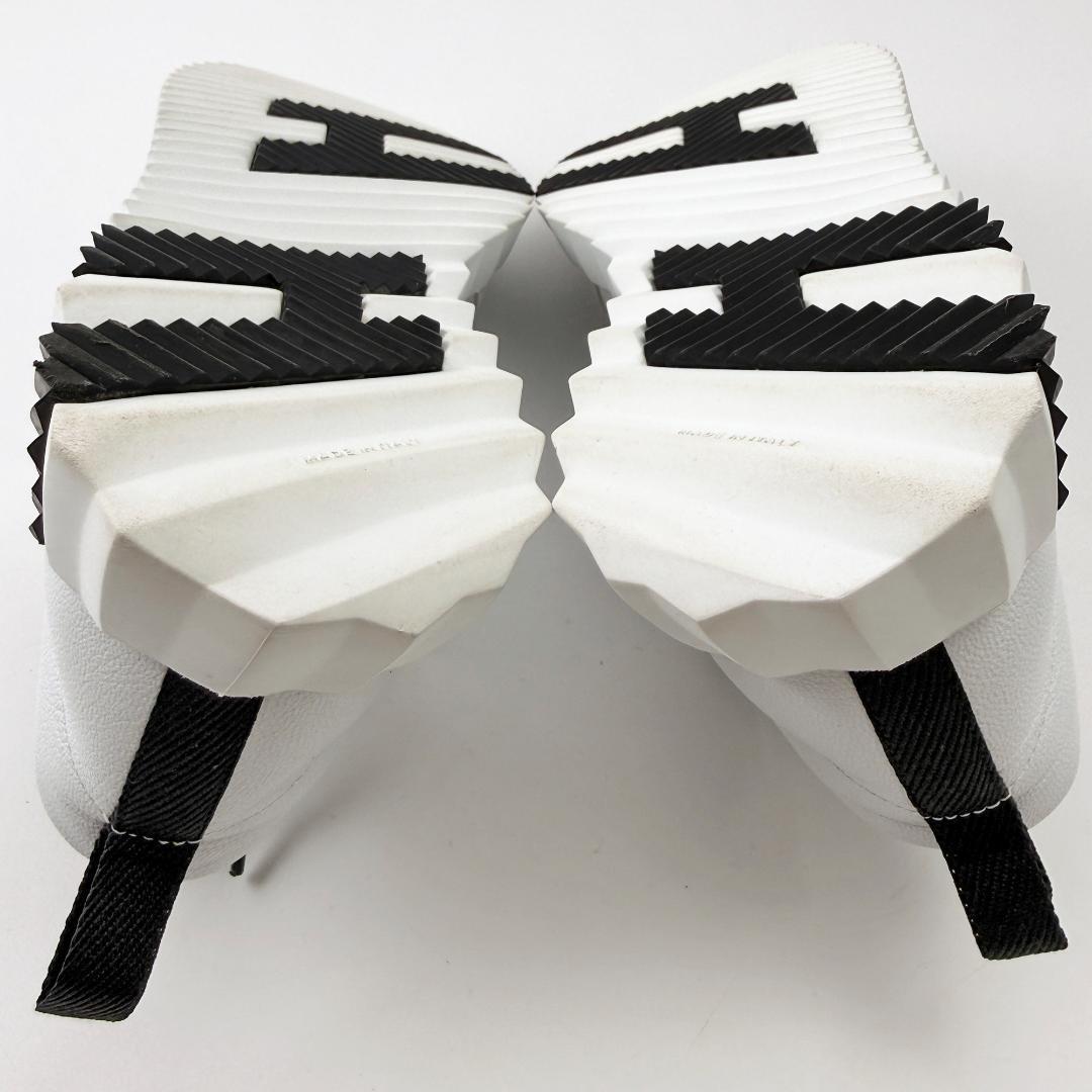 定価18万【美品】 エルメス バウンシング 厚底 スニーカー レザー 白