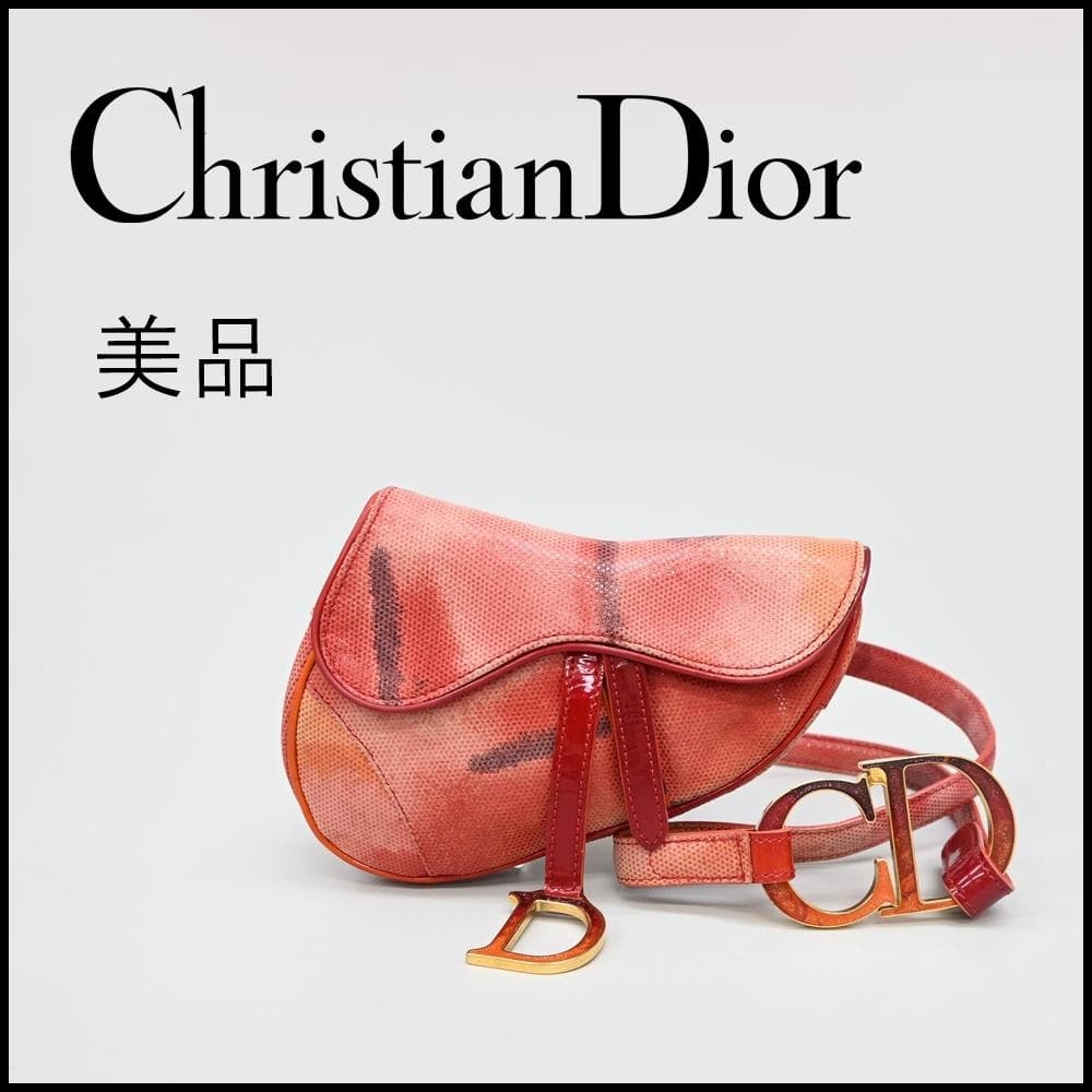 ■ 45606★クリスチャンディオール ウエストポーチ サドルバッグ Christian Dior クリスチャンディオール サドル ポーチ ボディバッグ