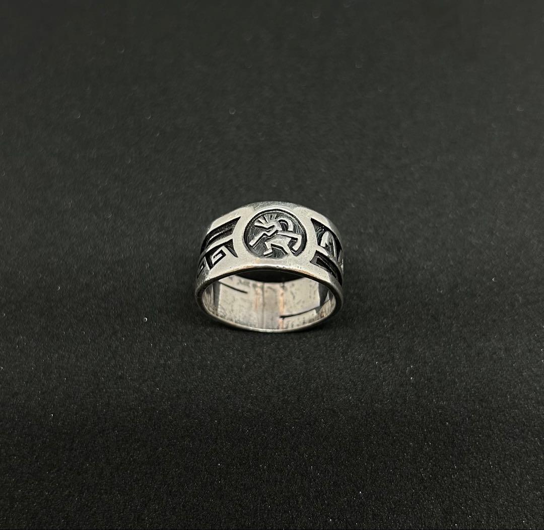 ホピ族Lucion Koinva ルーションバ　21号オーバーレイリング ホピ Lucion・Koinva ルシオン・コインヴァ オーバレイ サンフェイス