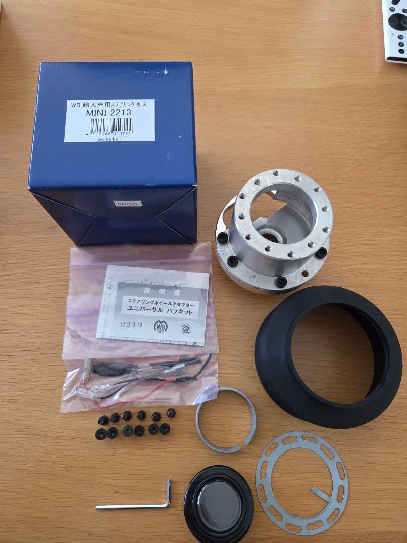 worksbell ステアリングボス MINI r56用 ワークスベル ステアリングボス BMW ミニ (R55/R56/R57/R58/R60) 2007