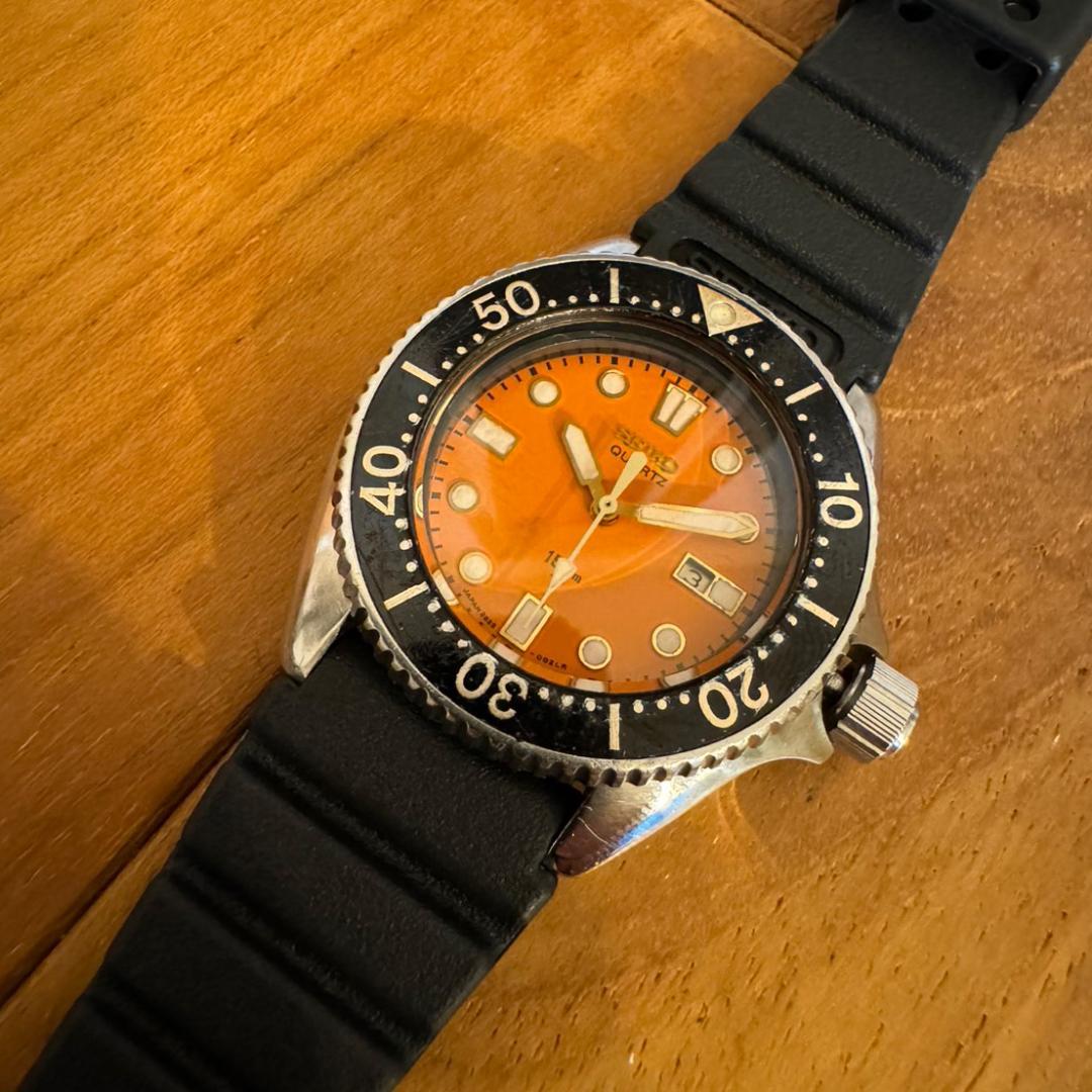 セイコー SEIKO レア貴重 オレンジダイバーズウォッチ レトロ調