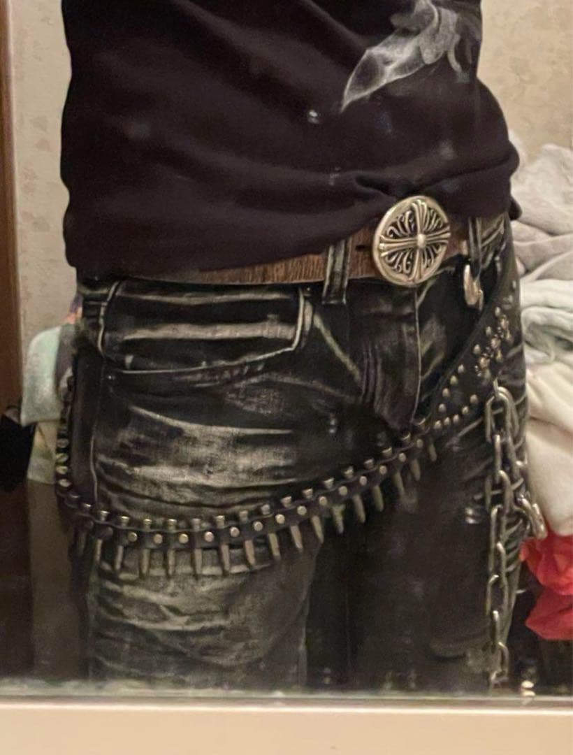 ラスト1つ 00s 希少 弾丸ベルト パンク y2k グランジ 平成 お兄系