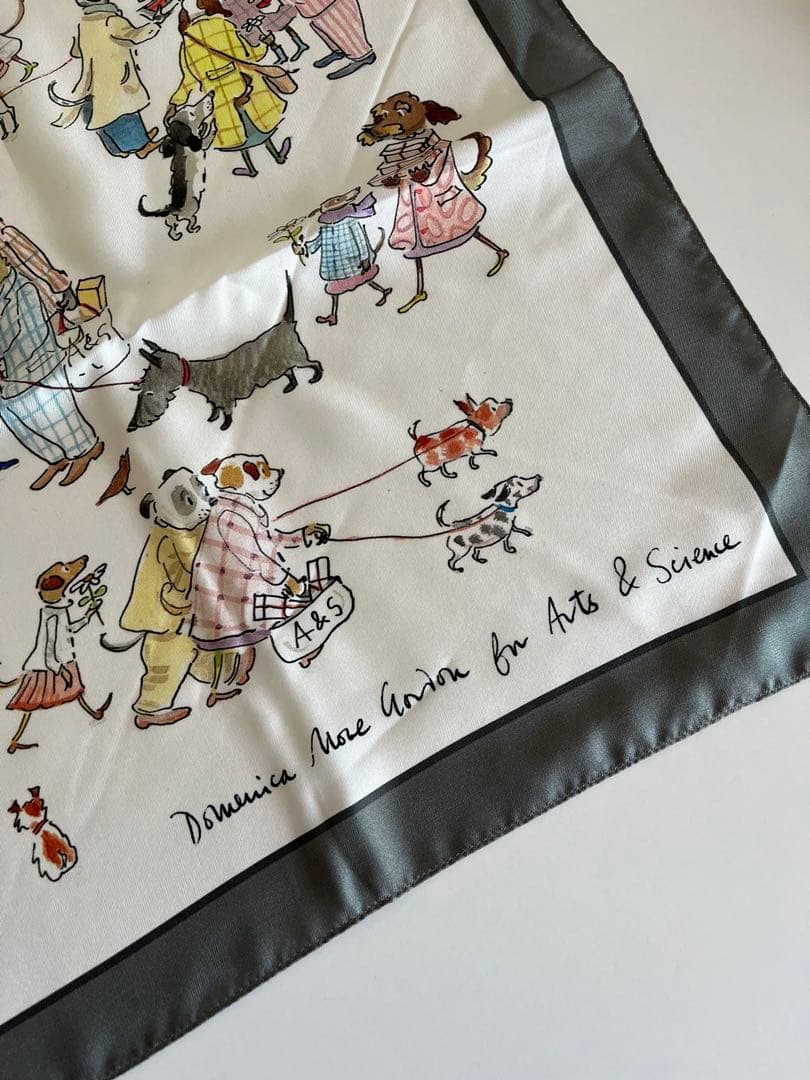 ARTS&SCIENCE Domenica more Gordonシルクスカーフ