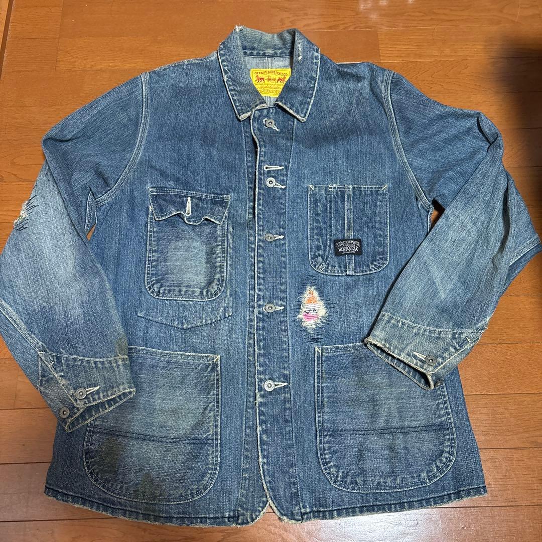 STUSSY デニムカバーオール - メルカリ