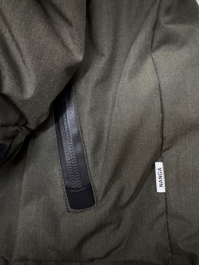 NANGA別注 HINOCリムフード タキビダウン カーキ色 XL 美品 - メルカリ