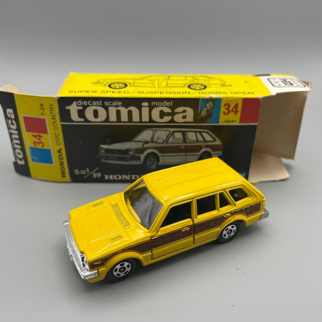 トミカ 黒箱 34 ホンダ シビックカントリー - メルカリ