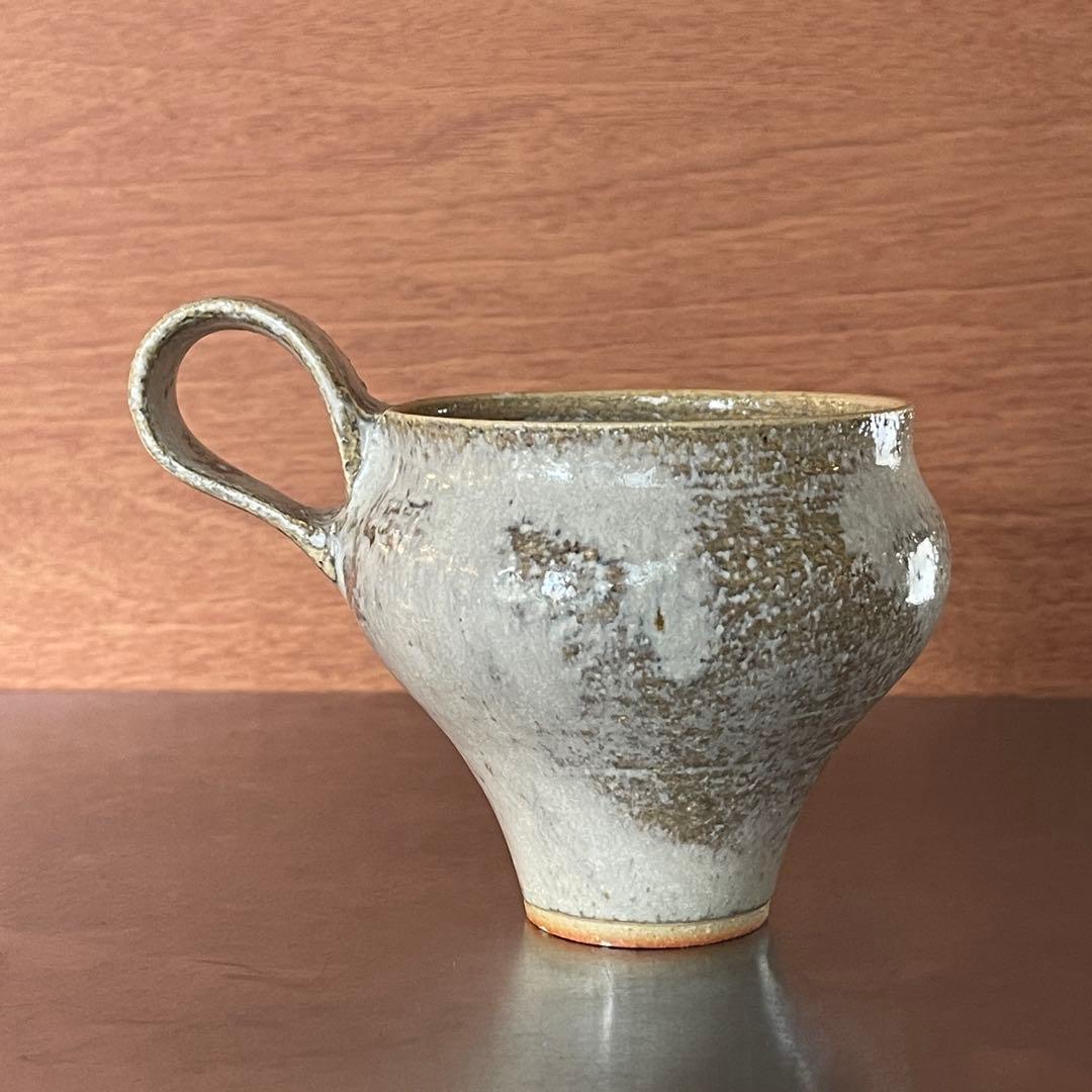 人気陶芸家鈴木麻起子 ラパンアルジョンテ 手付カップ2個セット