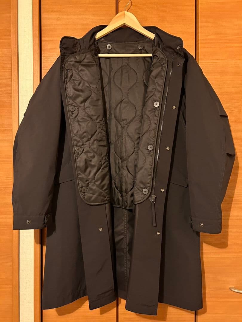 ユニクロ ウィンドプルーフ2WAYコート ブラックXS - メルカリ