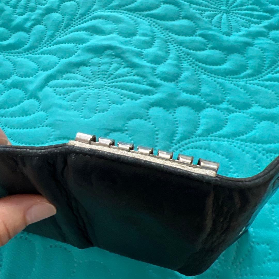 CHANEL ブラック レザー 6連キーケース カメリア 良品 シリアルシール