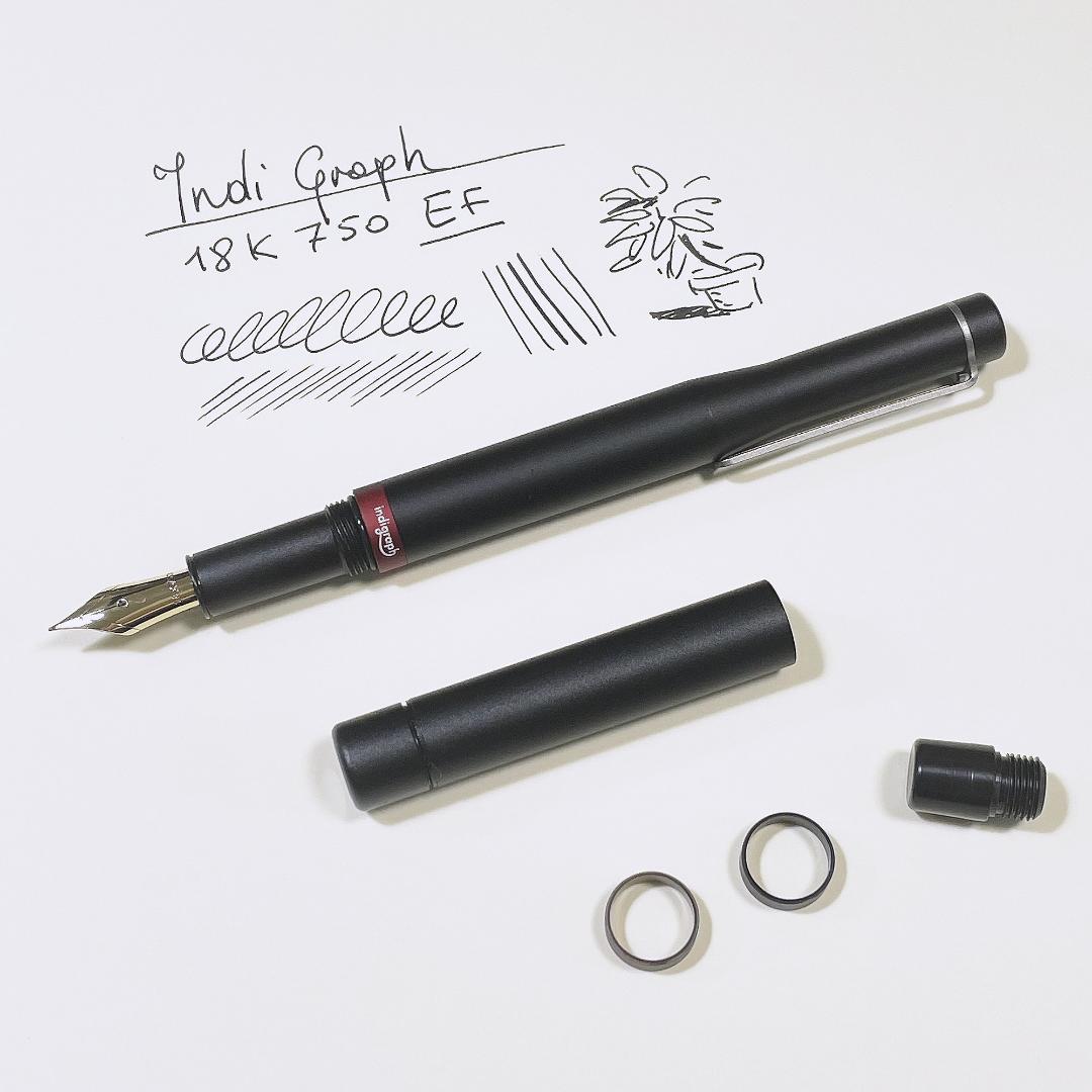 IndiGraph インディグラフ 万年筆 18K 750 EF [スペイン製] インディグラフ ステンレススチール万年筆 – IndiGraph