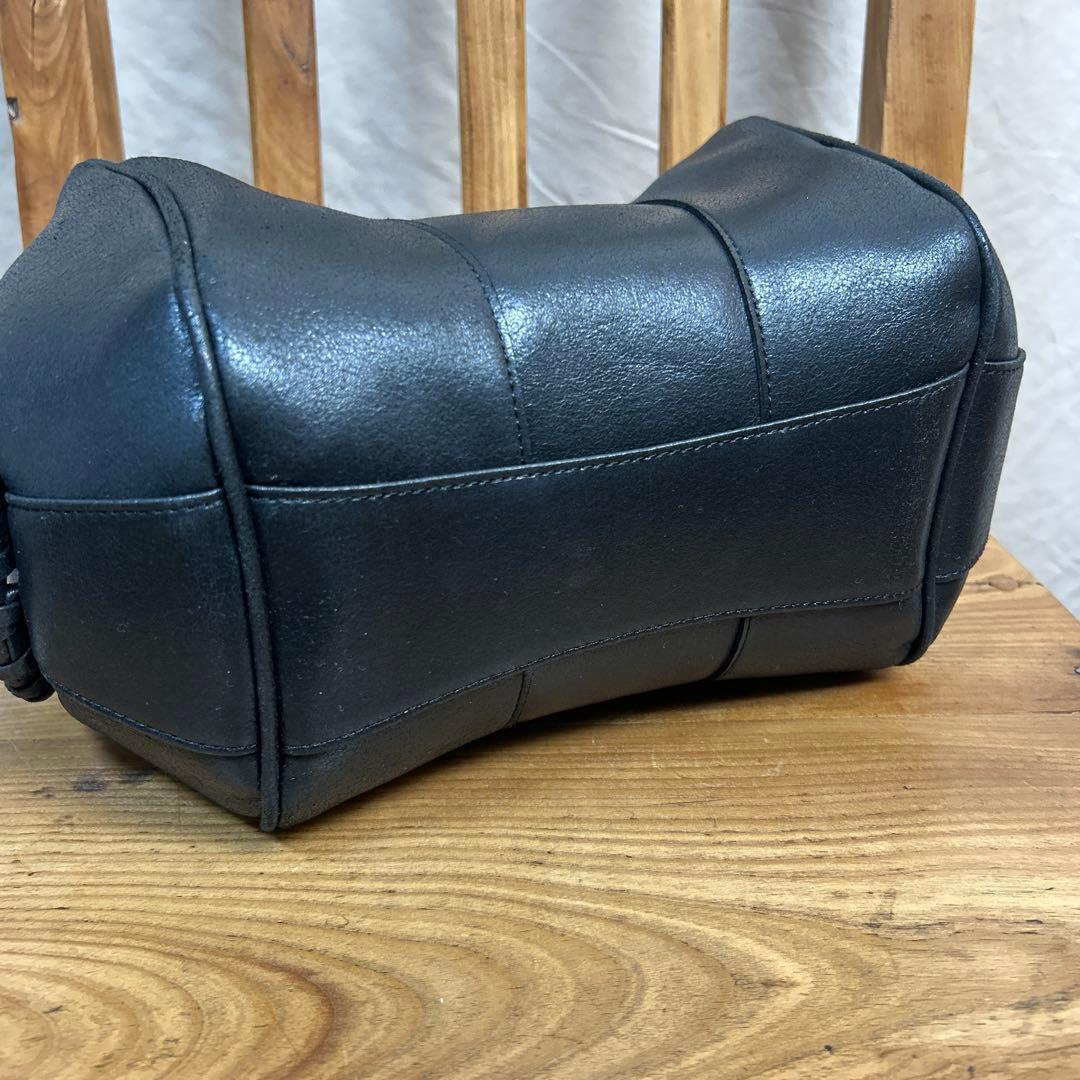 mame Synthetic Leather Boston Bag ブラック - メルカリ