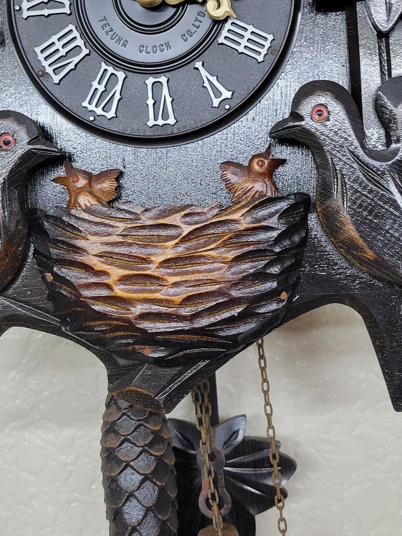 ケ*ン様 希少 ヴィンテージ Tezuka Poppo #143 重錘式 鳩時計