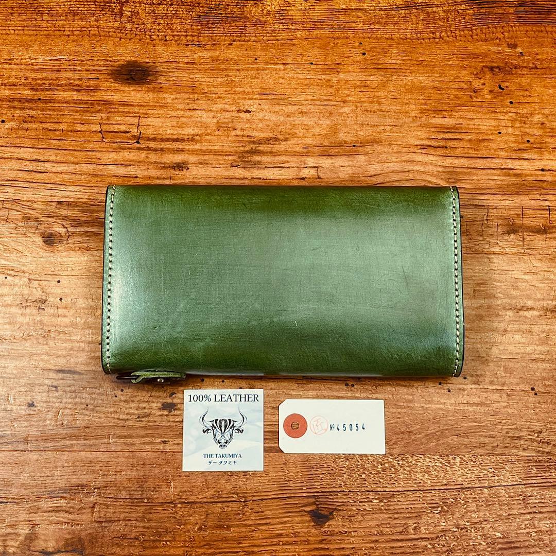 長財布 本革 ブライドルレザー メンズ ヌメ革 ロングウォレット 栃木