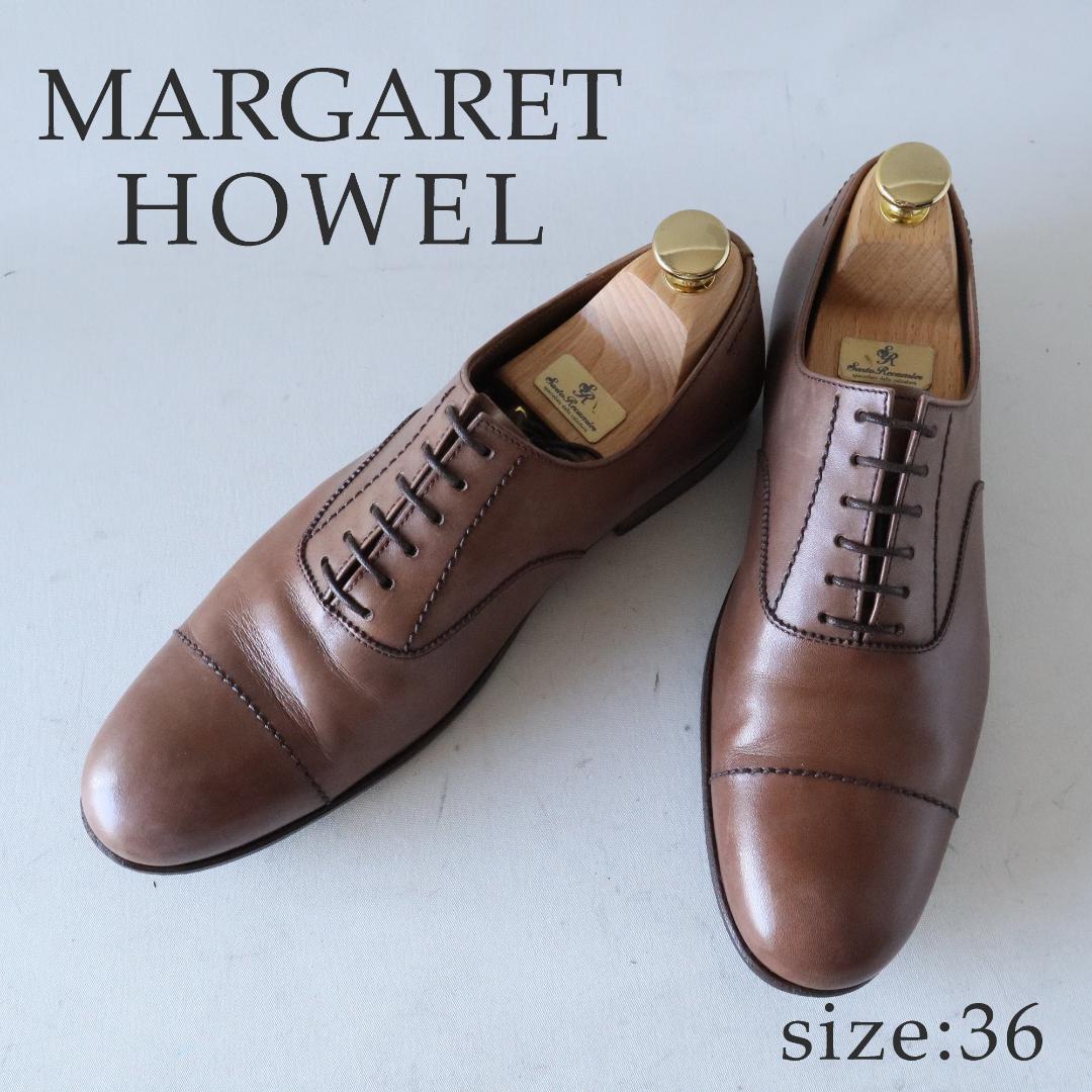 美品マーガレットハウエル イタリア製レースアップシューズ 36 23cm