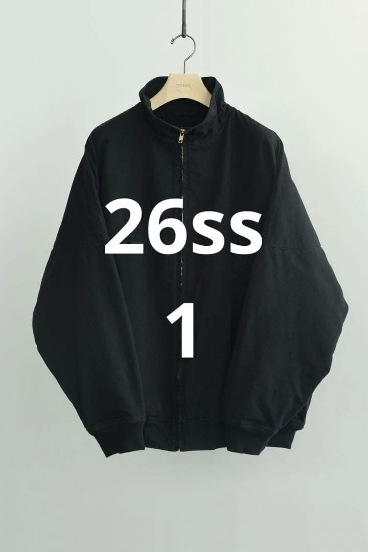 COMOLI 26ss ポストワークツイルキャップショルダーブルゾン 黒 - メルカリ