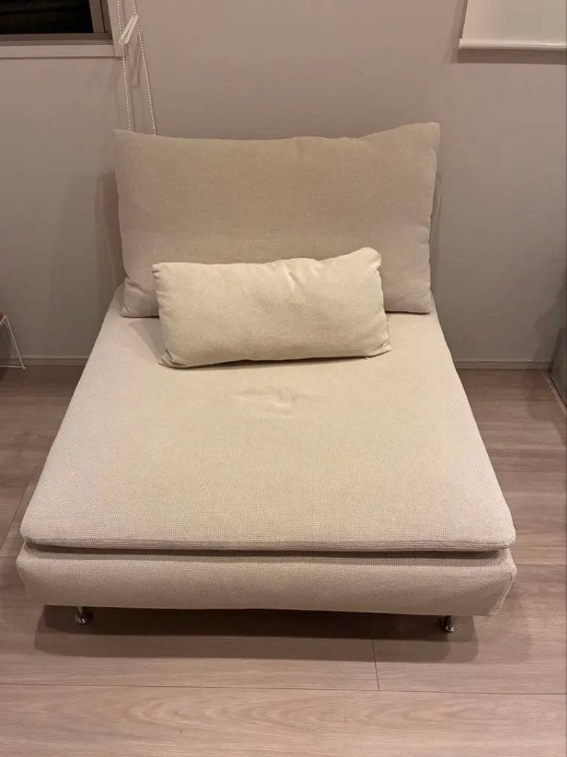 ベージュ色1人掛けソファIKEA(配送料込み) SÖDERHAMN ソーデルハムン 1人掛けソファセクション, ヴィーアルプ