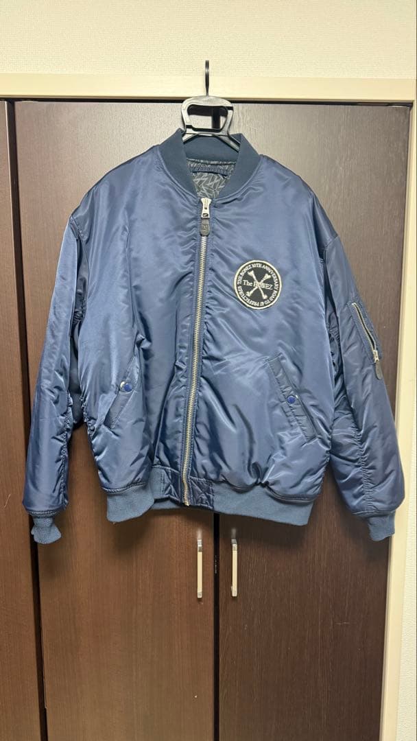 【25日まで値引き】theBONEZ MA-1ジャケット ネイビー 25日まで値引き】theBONEZ MA-1ジャケット ネイビー