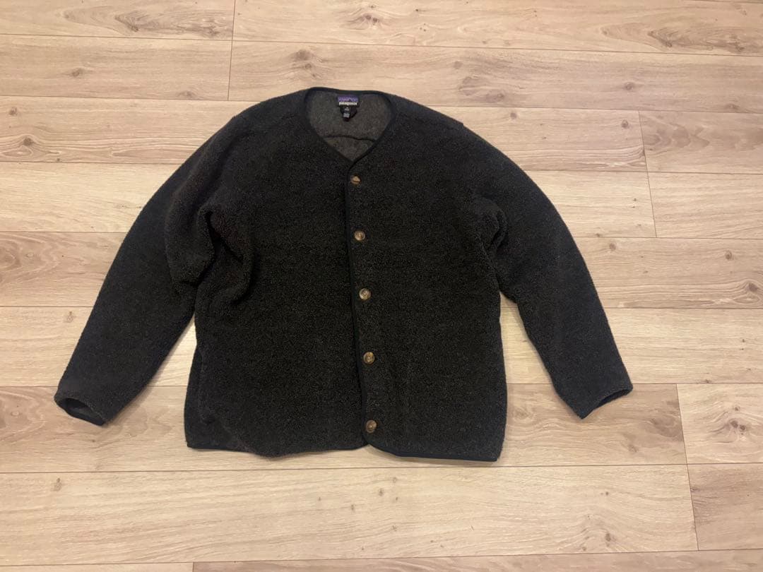 パタゴニア メンズ リクレイムド フリース カーディガン ブラック XL