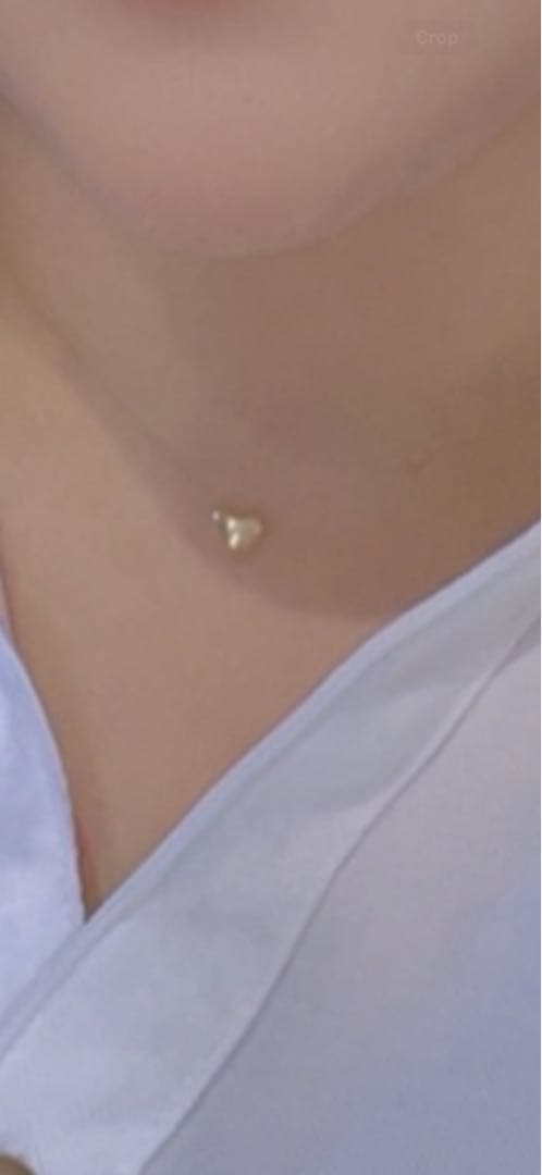 K18 ゴールド ハート型ネックレス 0.66g