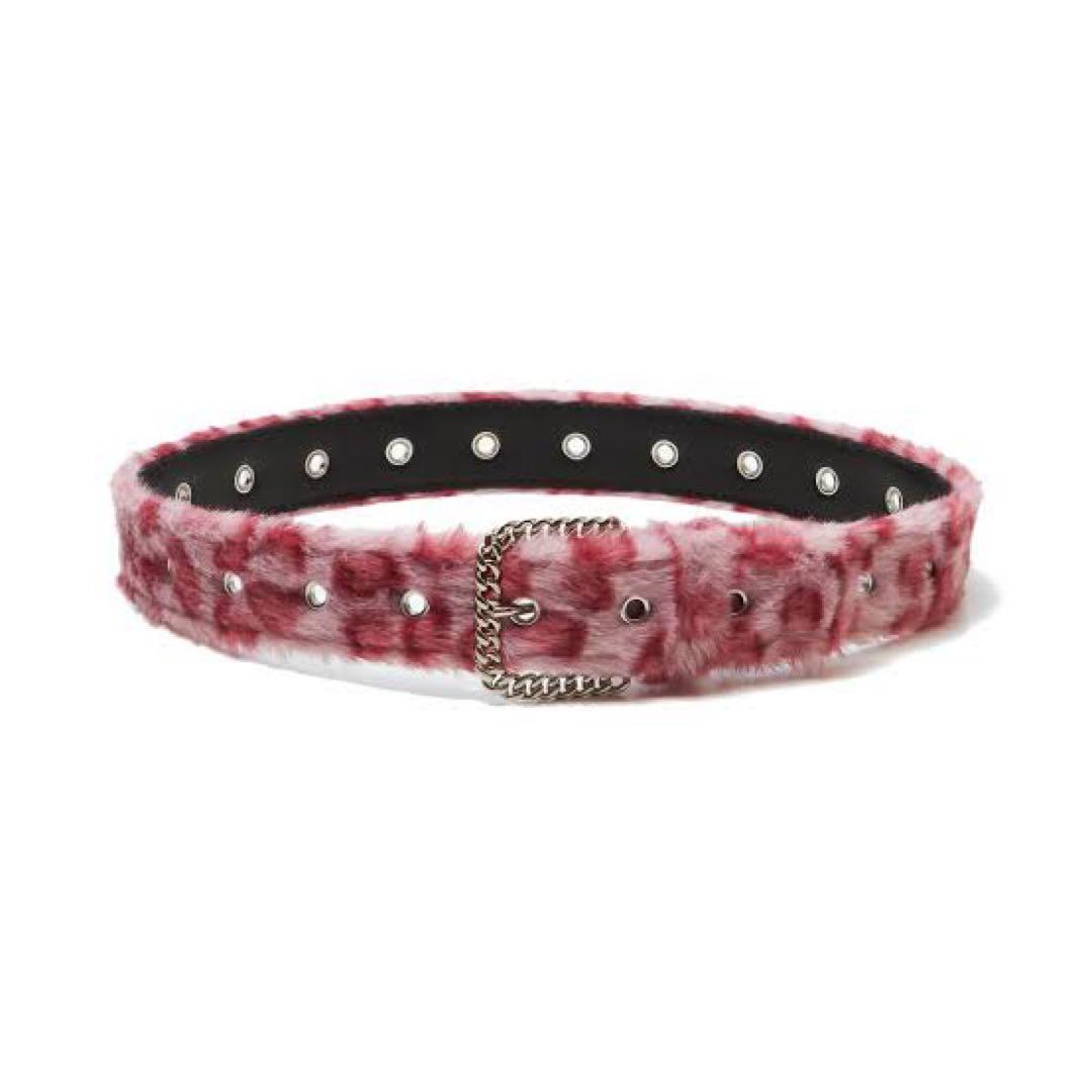 AFB ファーベルト ベルト ピンク レオパード xl 正規品 - メルカリ