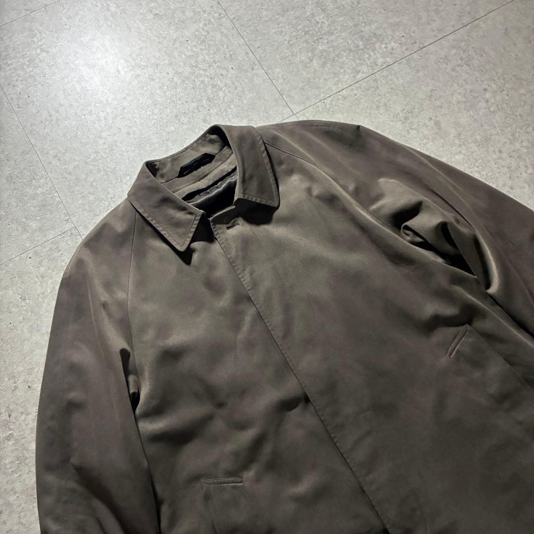 90s Christian Dior ステンカラーコートライナー付オリーブカーキ