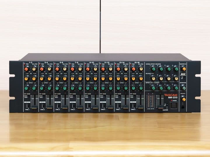 動作良好】TASCAM MM-200 アナログミキサー ステレオ8チャンネル