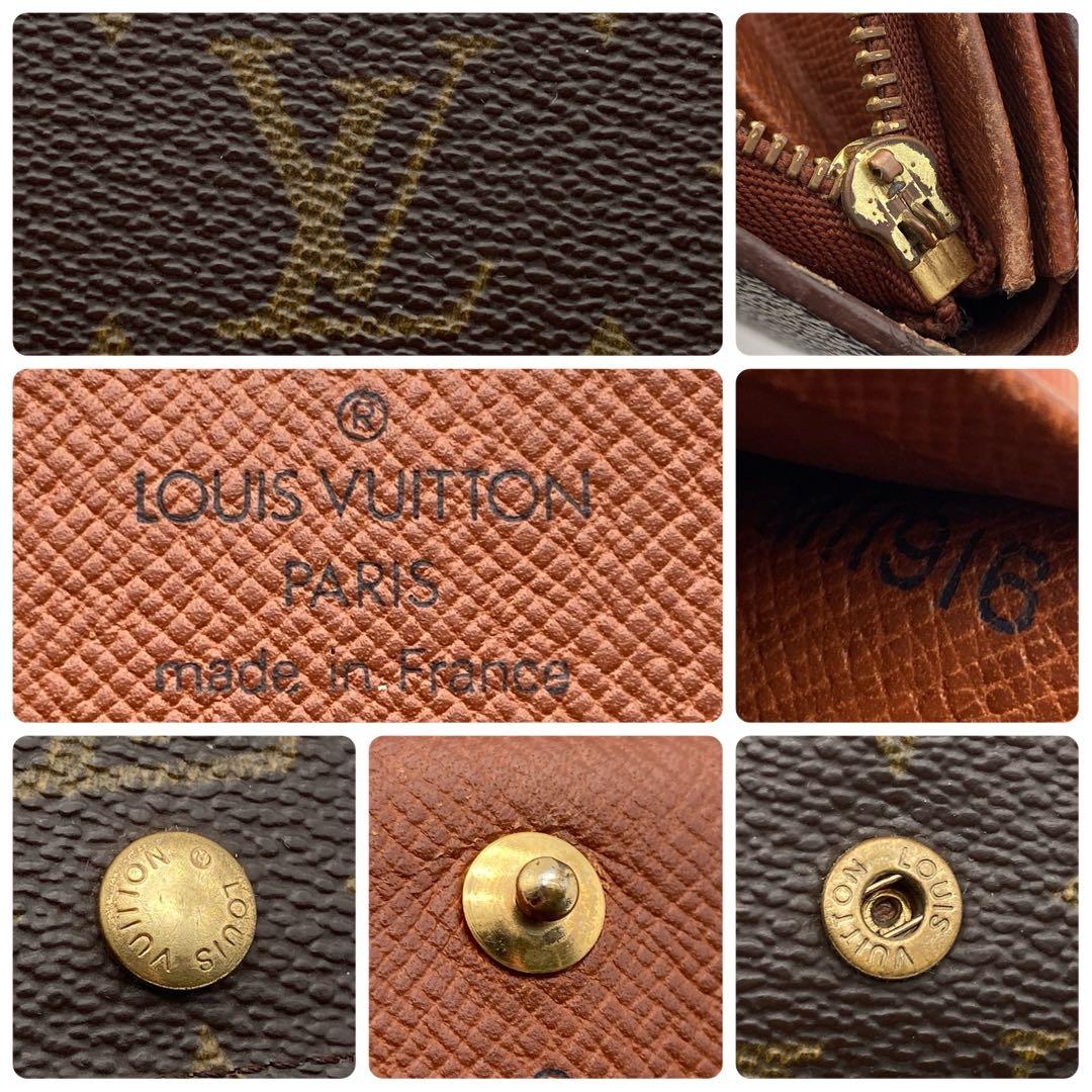 訳あり】ルイヴィトン モノグラム トレゾール 二つ折り財布 - メルカリ