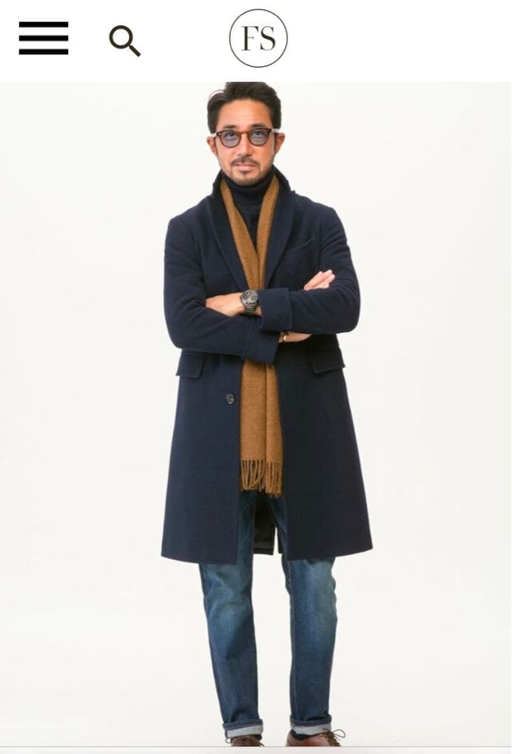 ユニバーサルランゲージ×FORZA STYLE 別注 干場 超絶コート ネイビー