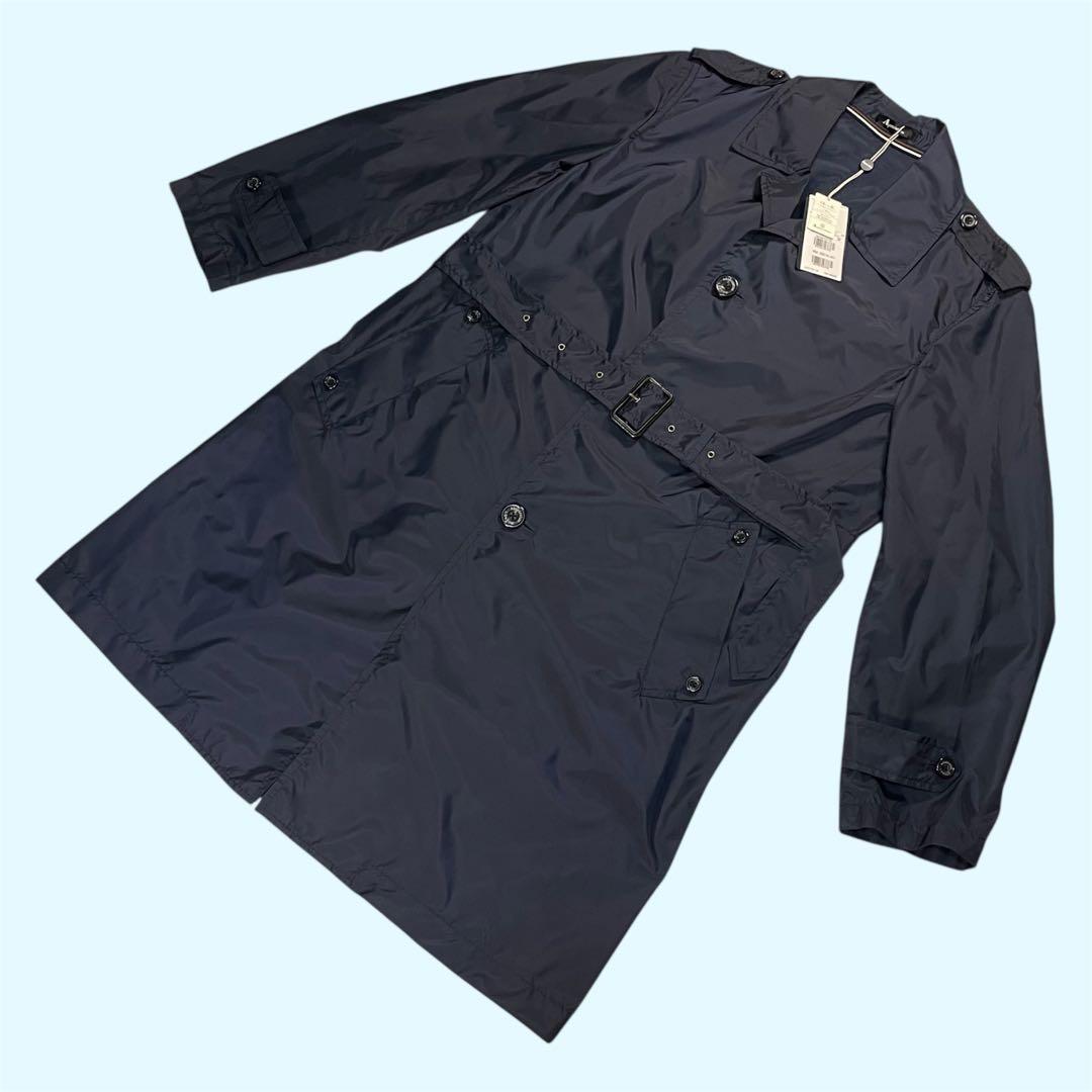 新品 定価¥84000 アクアスキュータム ナイロンパッカブルステンカラー