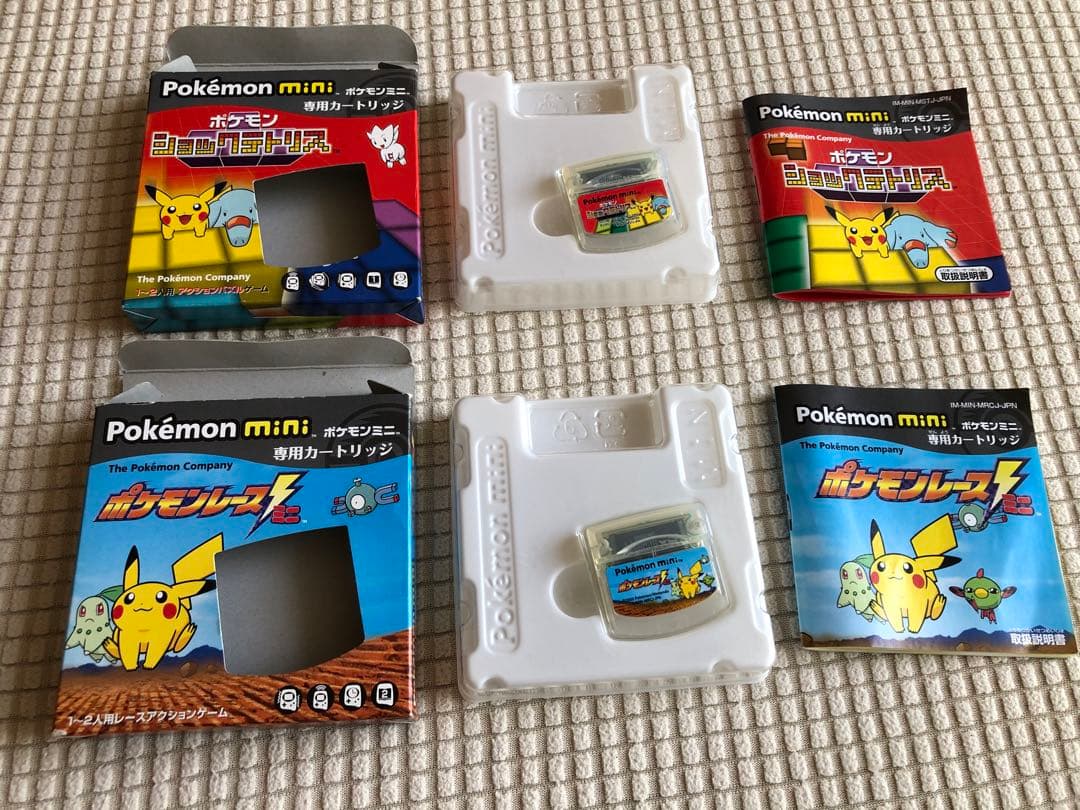 動作確認済み】pokemon miniポケモンミニ本体ウパーブルー＋ソフト3本