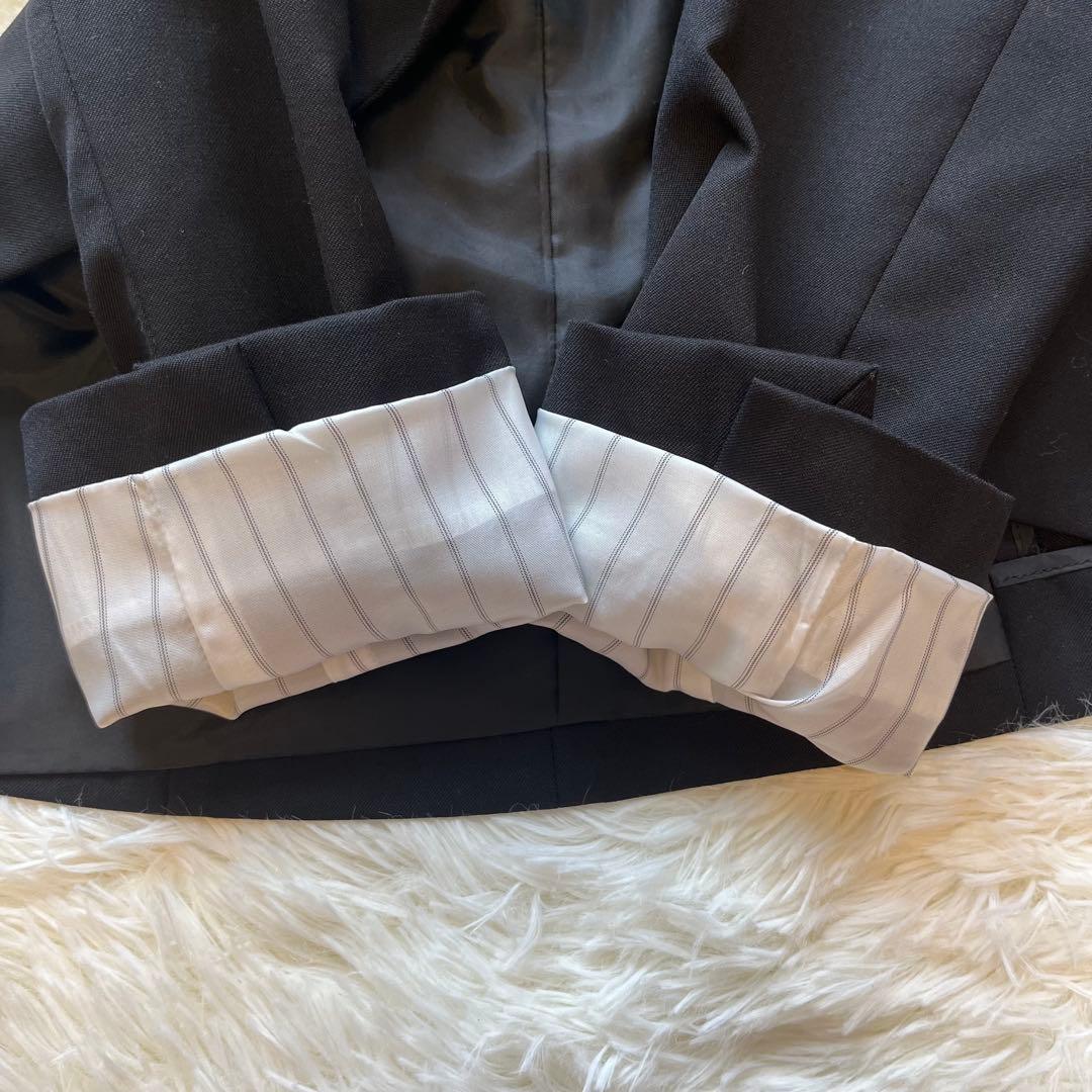 美品 グリーンレーベルリラクシング 黒 ビジネススーツ パンツスーツ