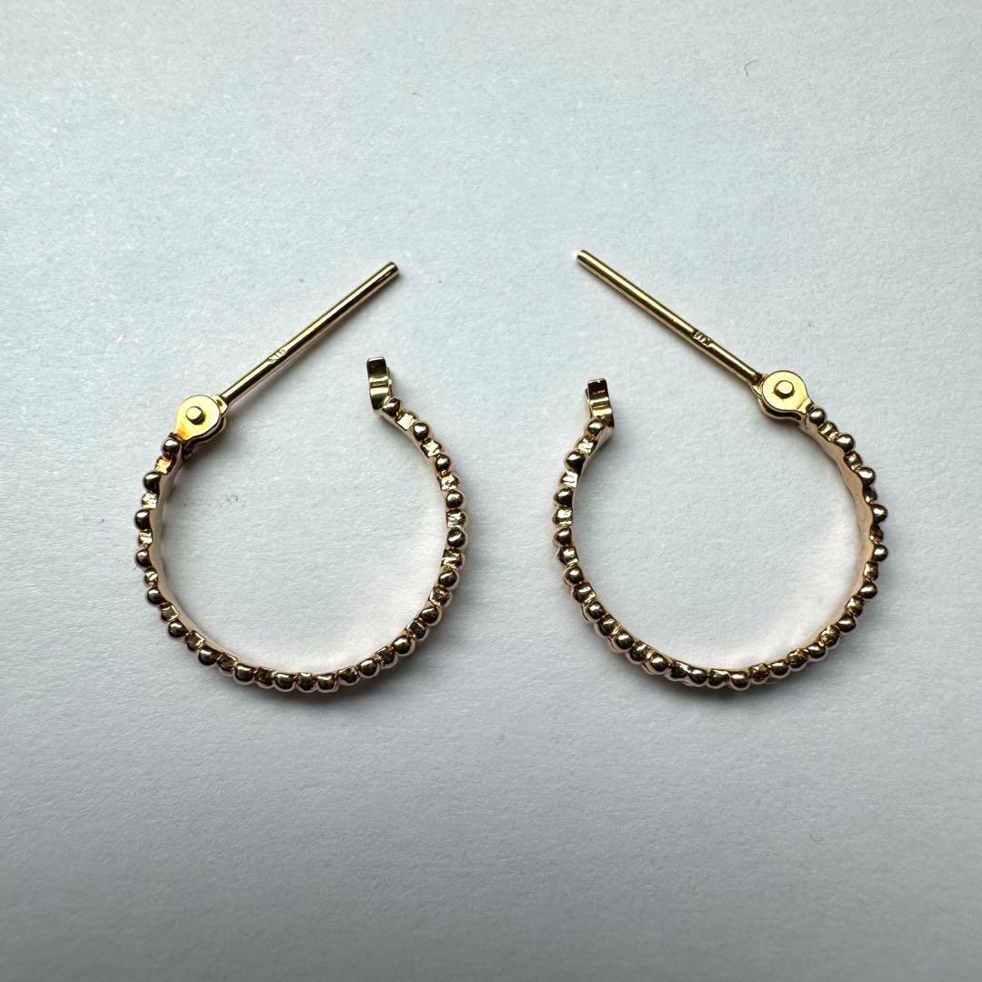 agete アガット K18/K10 ミニフープピアス フープピアス ゴールド