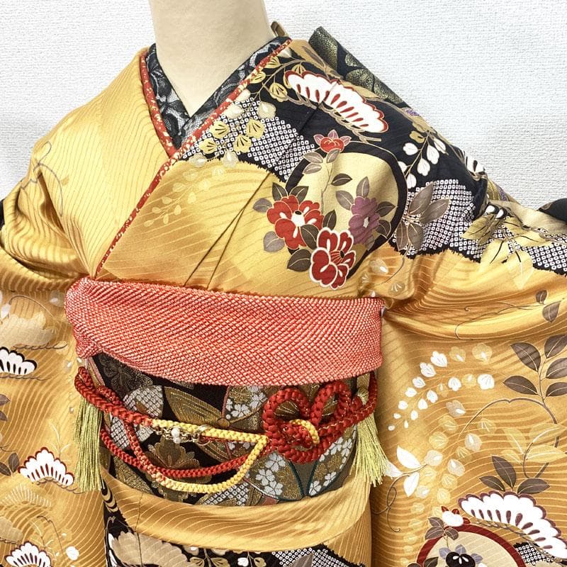 504z12,408y2,小物類,503uu5,レース半衿☆振袖 金駒刺繍 - メルカリ