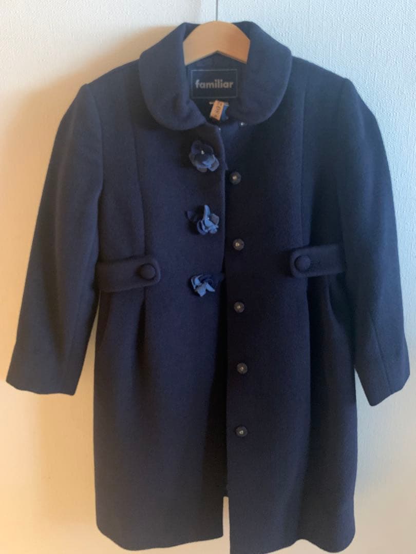 familiar ネイビー ウールコート 120 familiar（コート）のフリマアイテム一覧