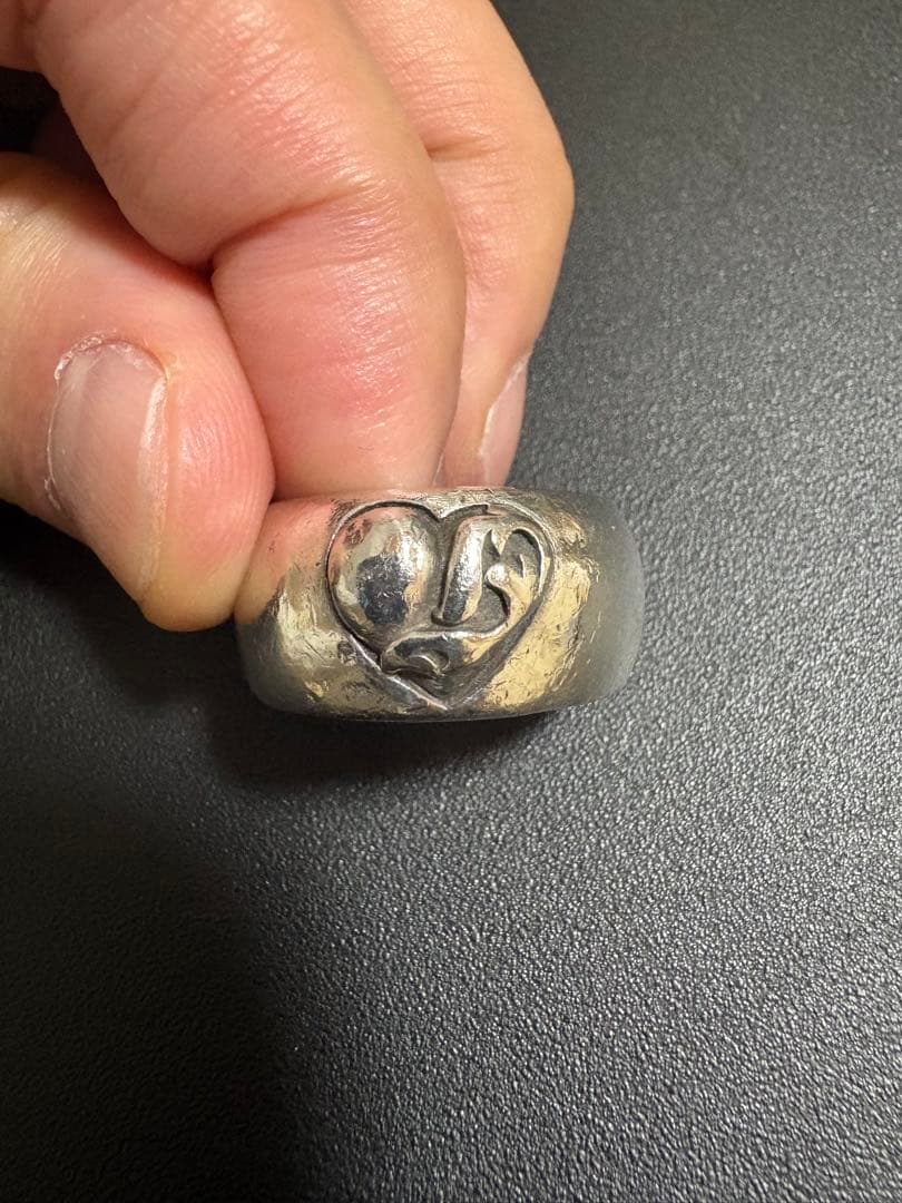 （即配送可）クロムハーツ 21号 ハートインバンド リング クロムハーツ リング/指輪（Chrome Hearts）ハート イン バンド リング